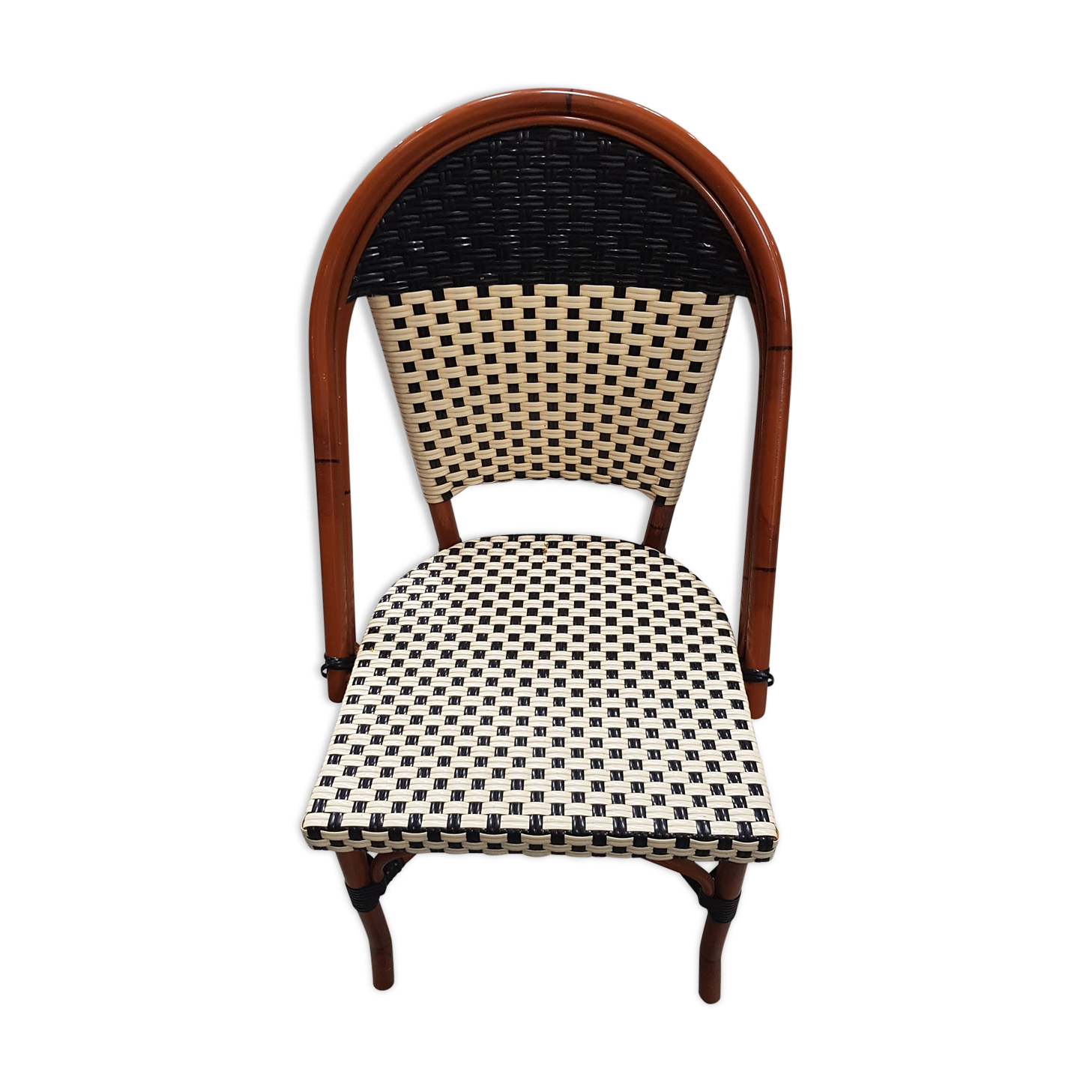 White/black bistro chair