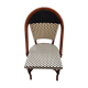 White/black bistro chair