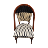 Chaise de bistrot blanche/noire