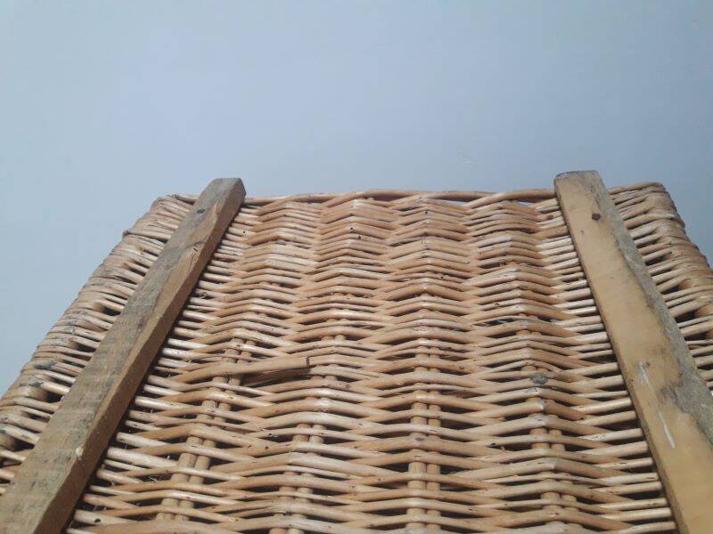 Wicker trunk L75xH53xD48 vintage