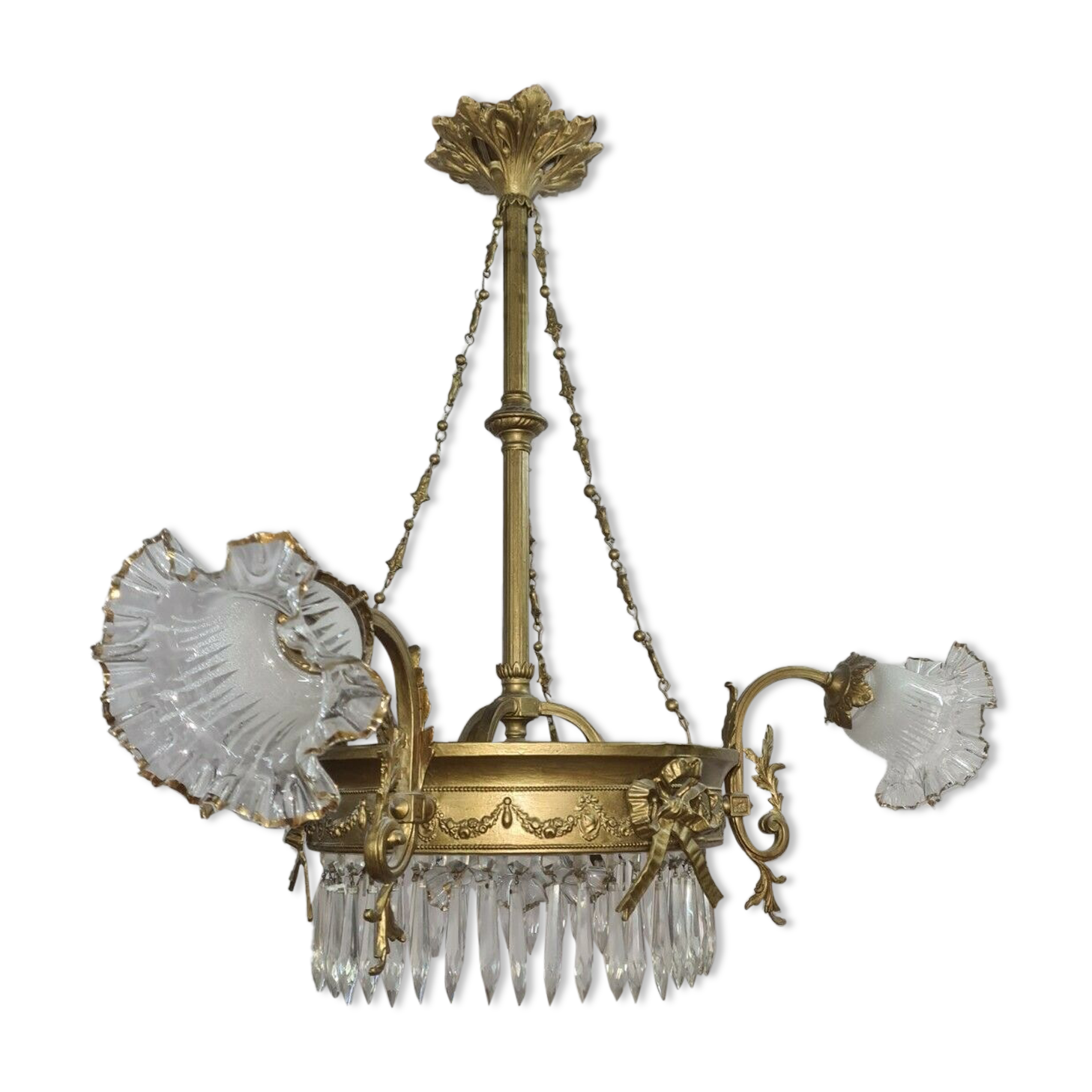 brass grapefruit chandelier