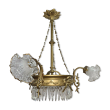 brass grapefruit chandelier