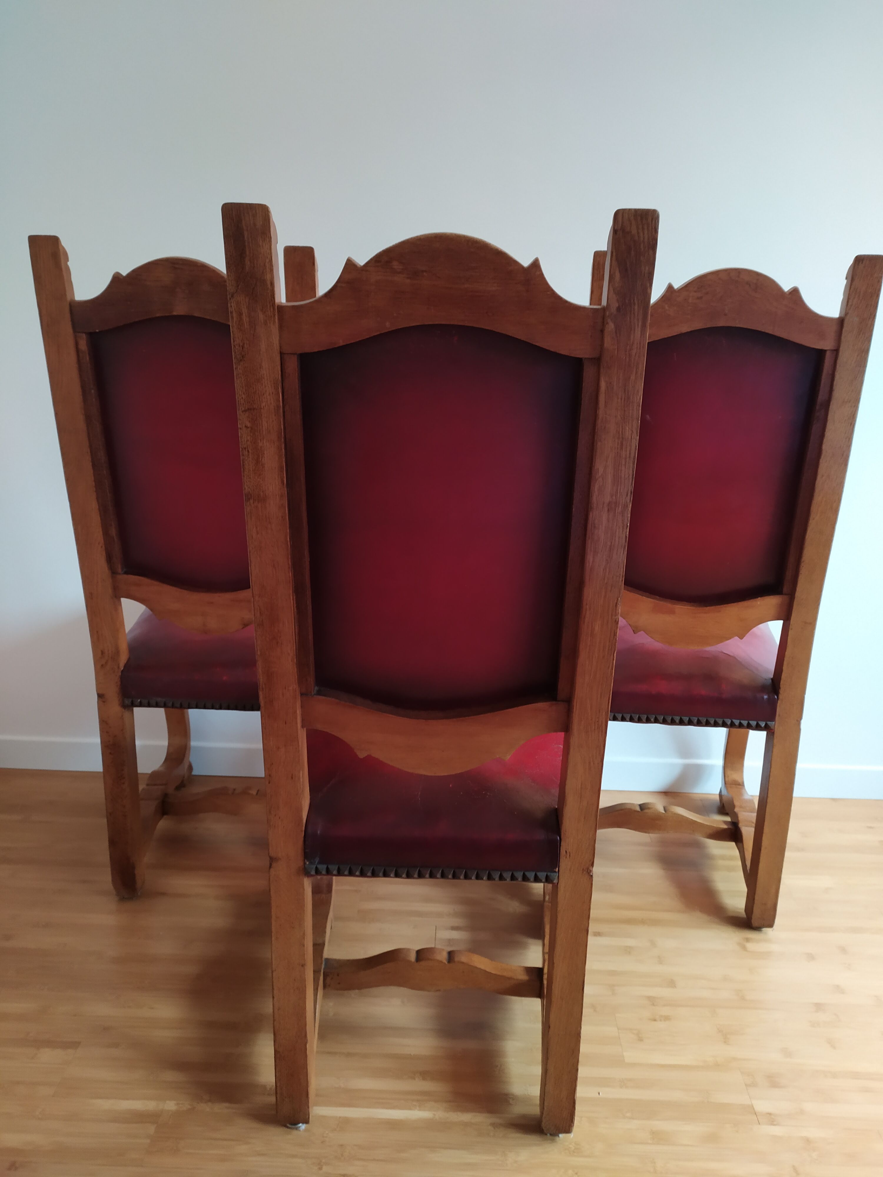 Set de 3 chaises renaissance espagnol Selency