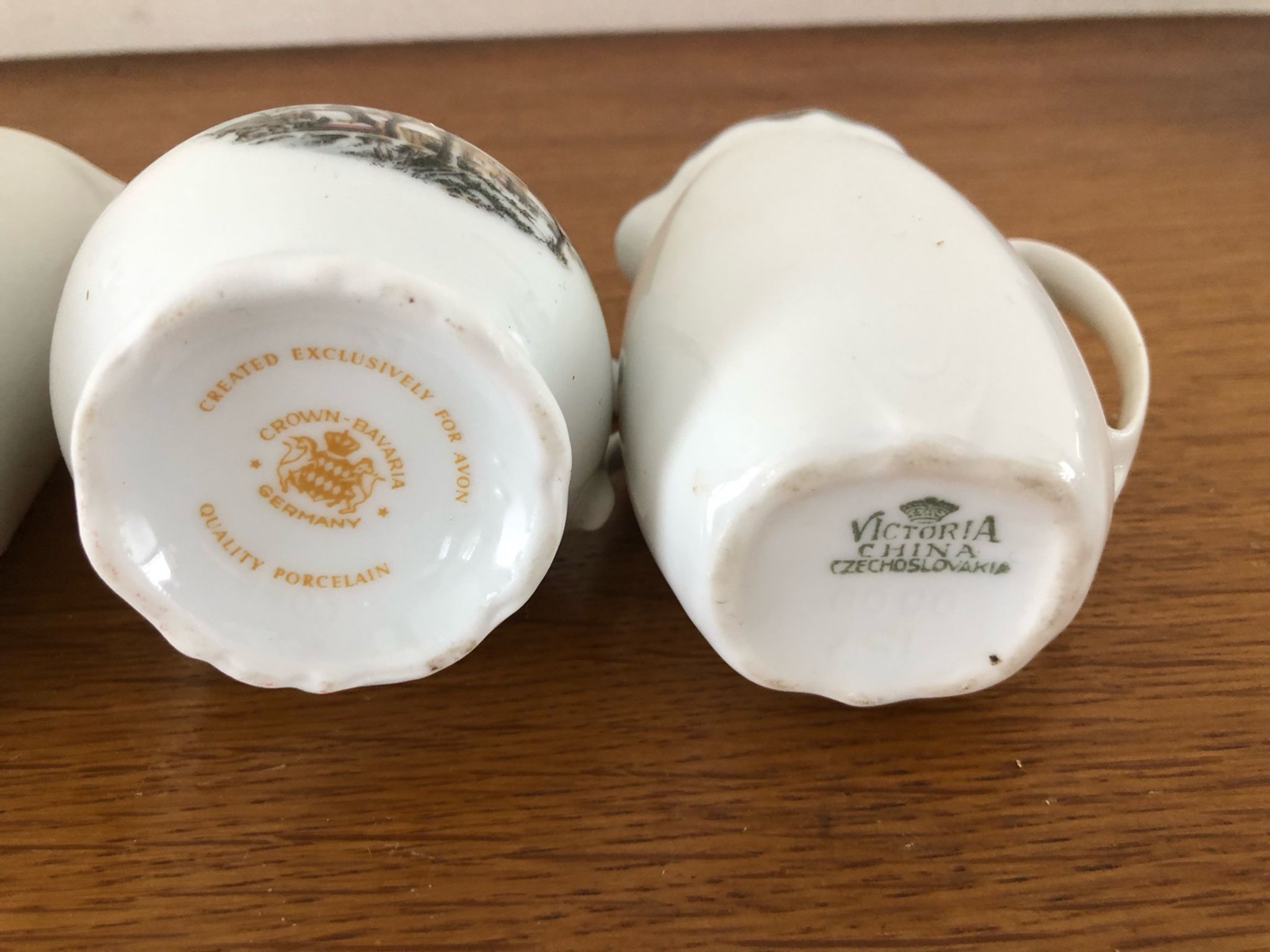 Set of 4 Vintage Porcelain Milk Jugs