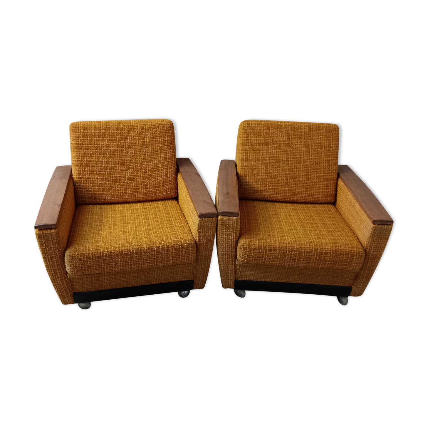 Pair vintage armchair