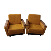 Pair vintage armchair