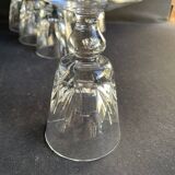 2899 – 5 Saint Louis wine glasses Jersey service In strong cut crystal