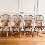 Chaises en rotin Audoux Minnet