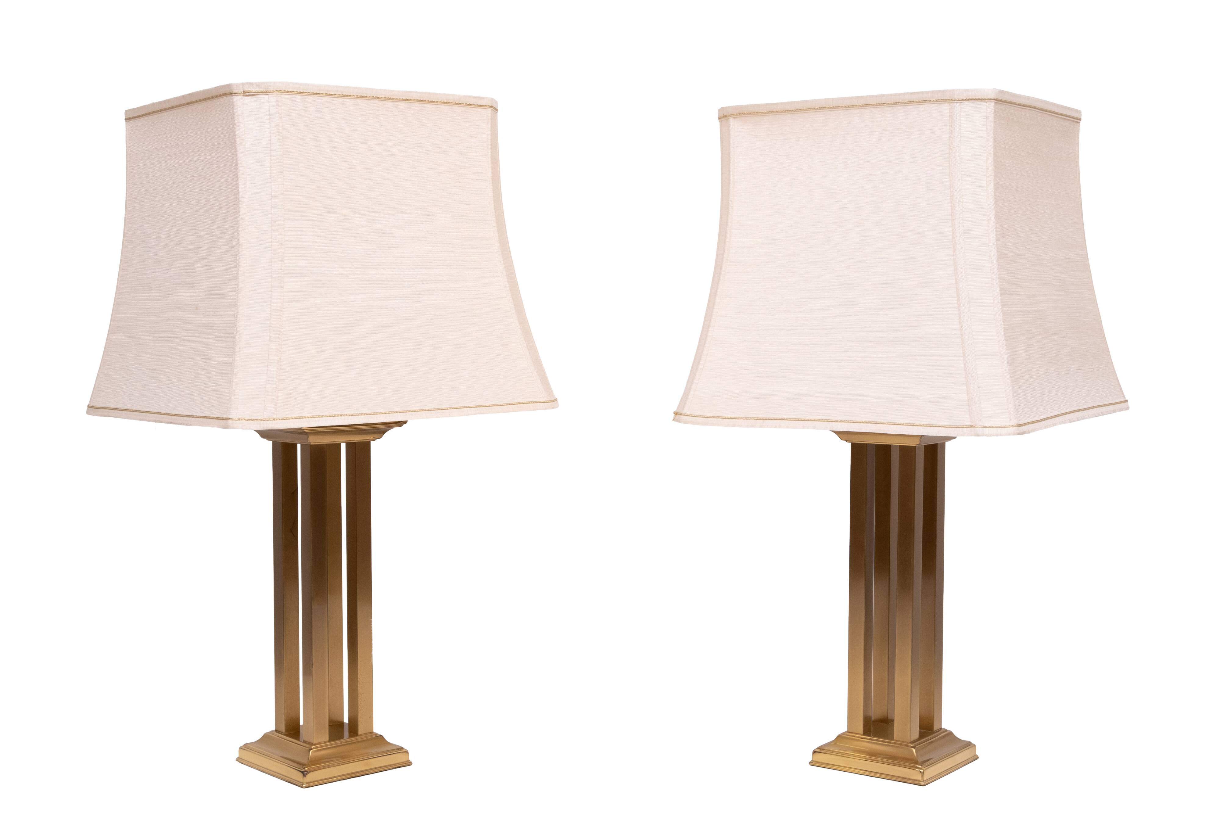 Form Leuchten Hollywood Brass Table lamps 1970s Germany