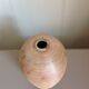 Soliflore ovoid vase in beige ceramic / vintage 70s