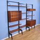 Teak wall unit by Poul Cadovius for Royal System Denmark, 1960s