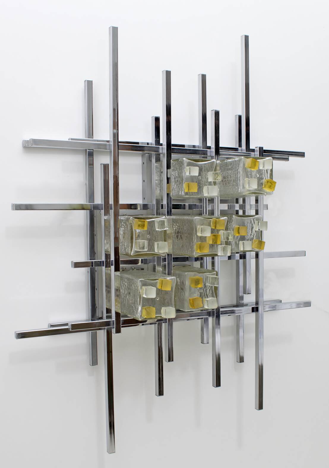 Albano Poli Mid-Century Modern Italian Single Sculture Sconce by Poliarte