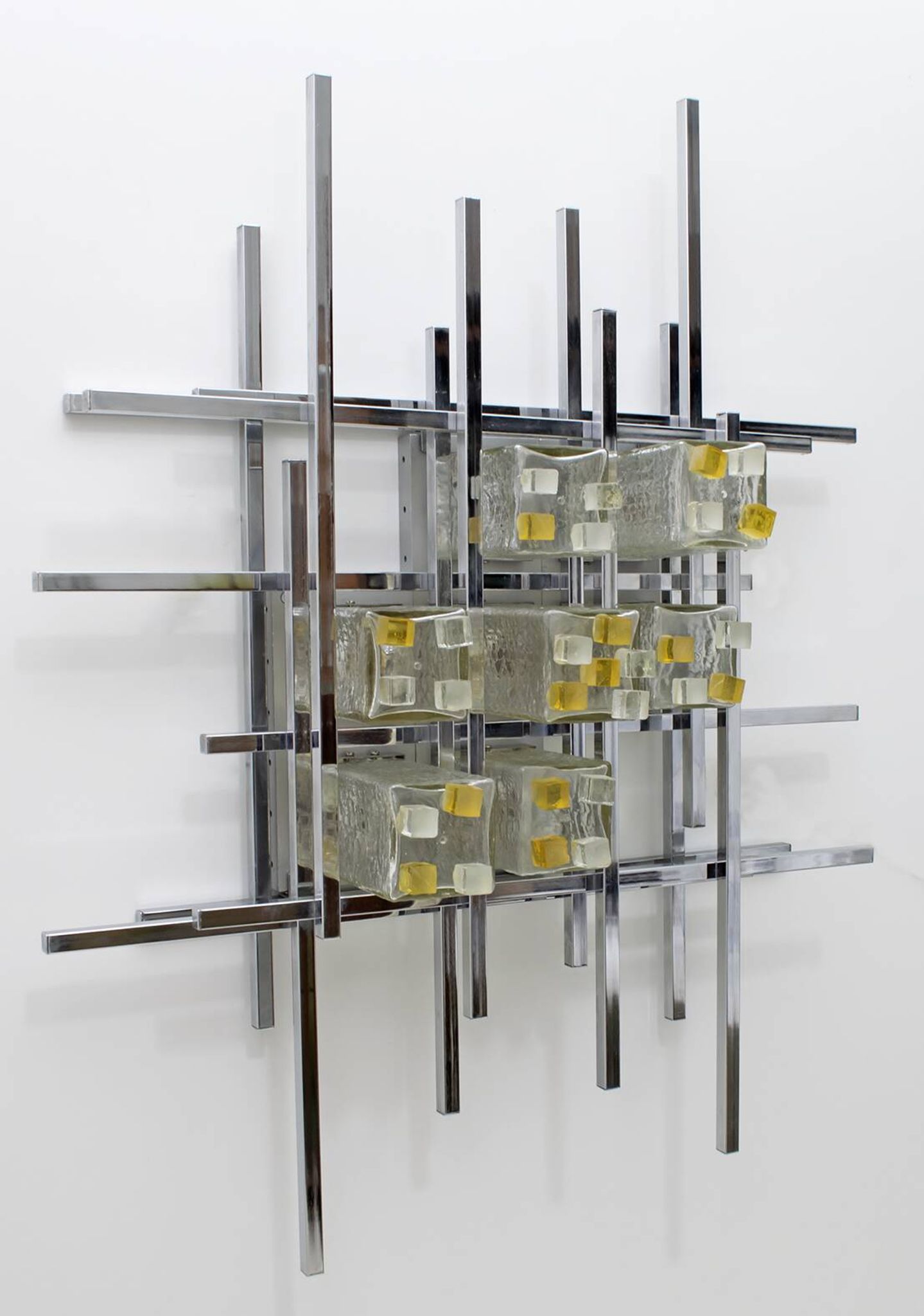 Albano Poli Mid-Century Modern Italian Single Sculture Sconce by Poliarte