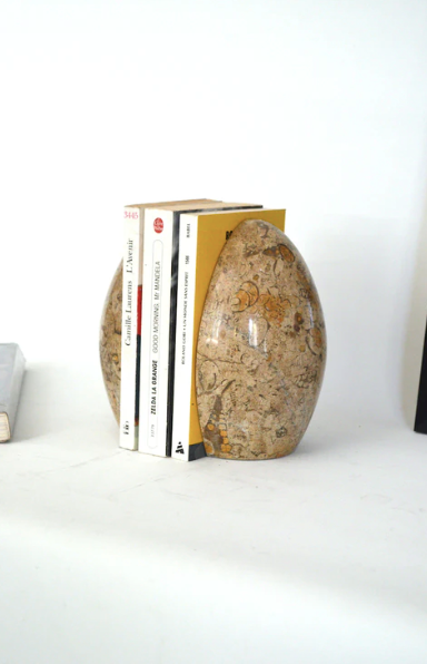 Pair of marble bookends