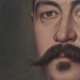 Portrait man 1930 in gold frame