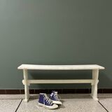 Weathered wooden bench