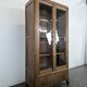 Art Deco style oak display cabinet