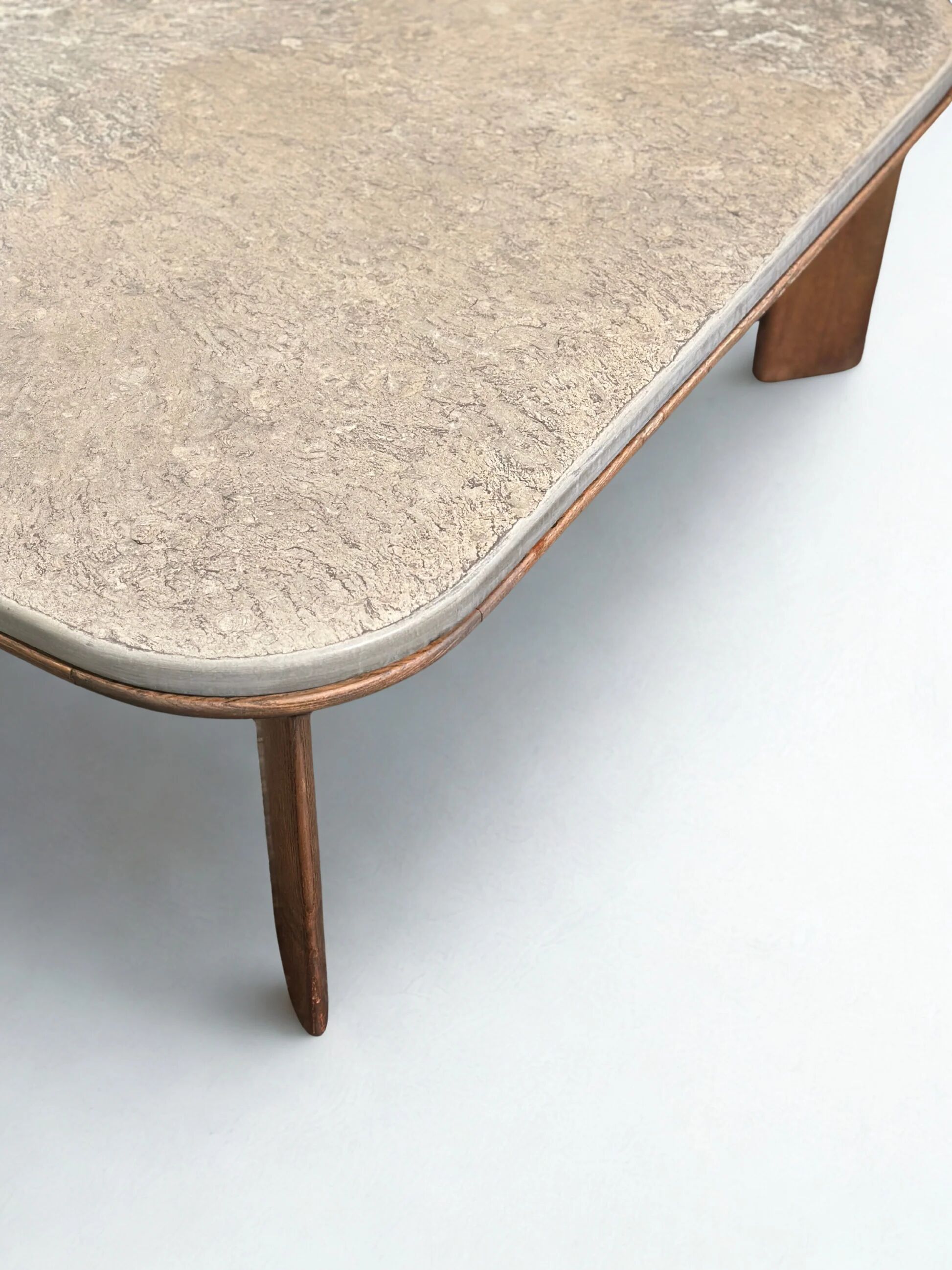 Brutalist slate coffee table