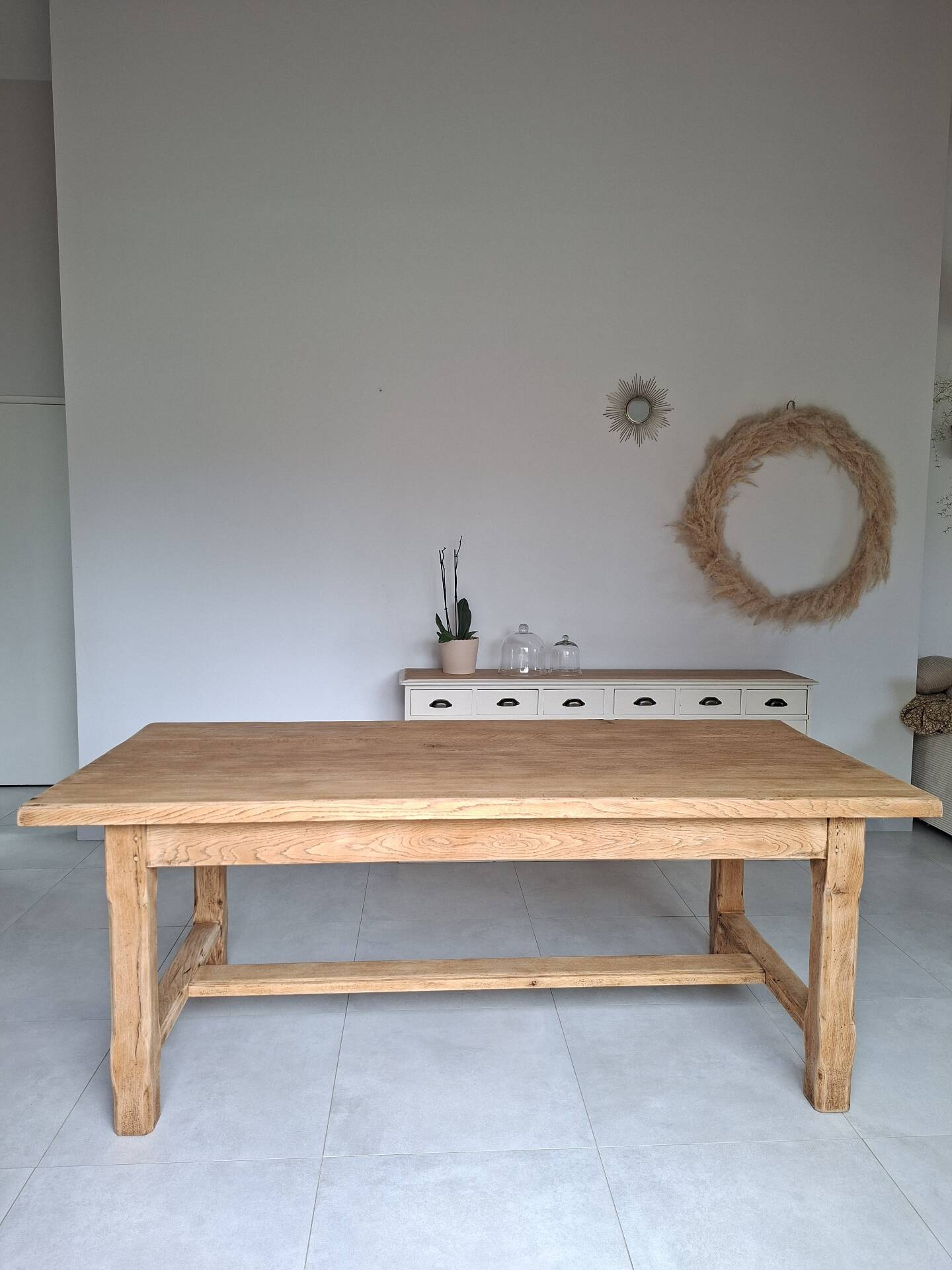 Table de ferme en chêne restaurée