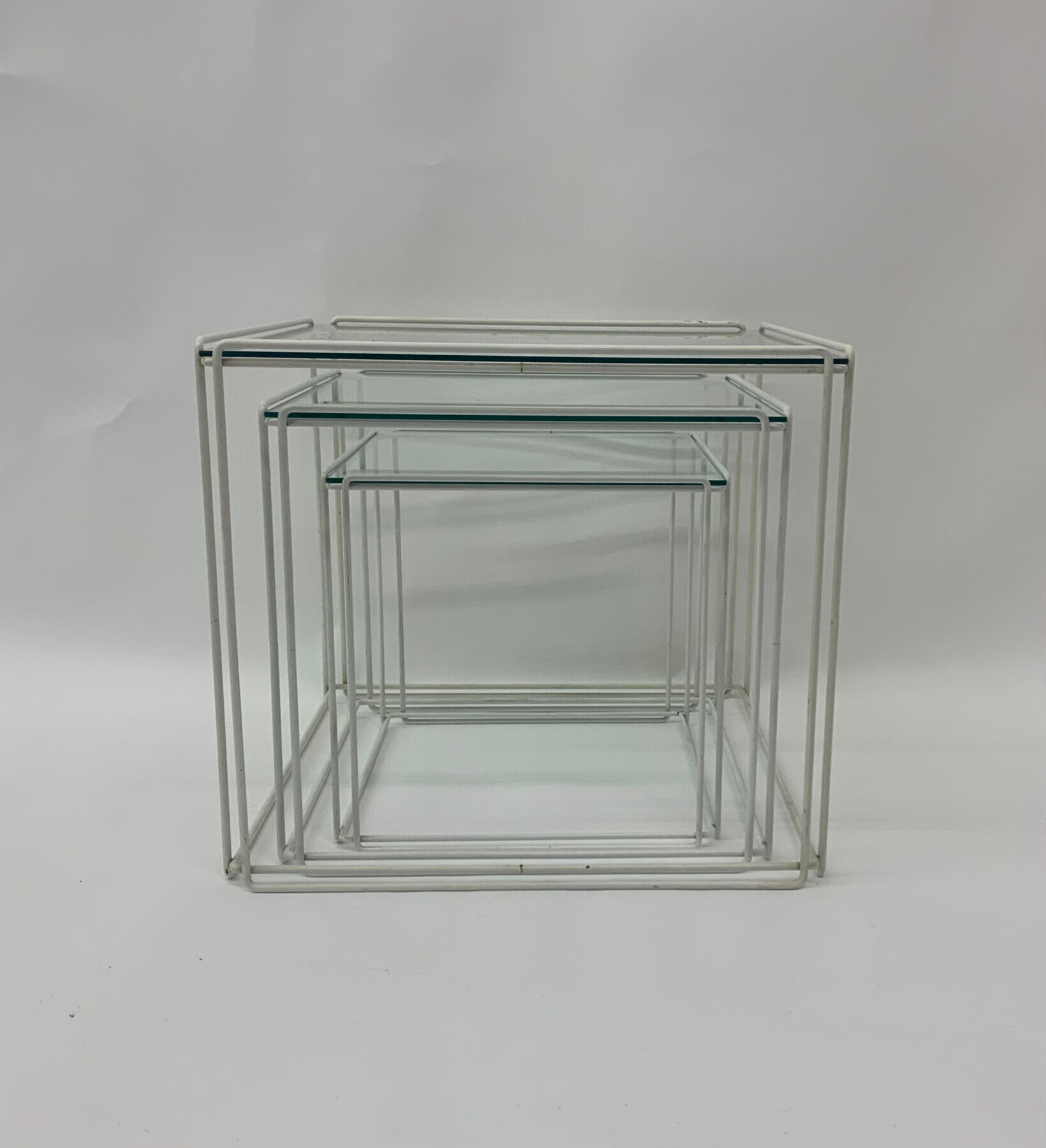 Set de 3 tables gigognes Max Sauze isocele années 1970