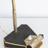 Vintage Aluminor desk lamp with built-in calendar
