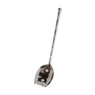 Silver metal ice spoon