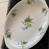 2 plats de service et 1 saucière en porcelaine ancienne de Limoges