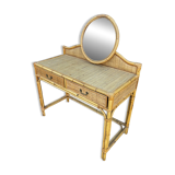 Rattan desk/console circa 1960