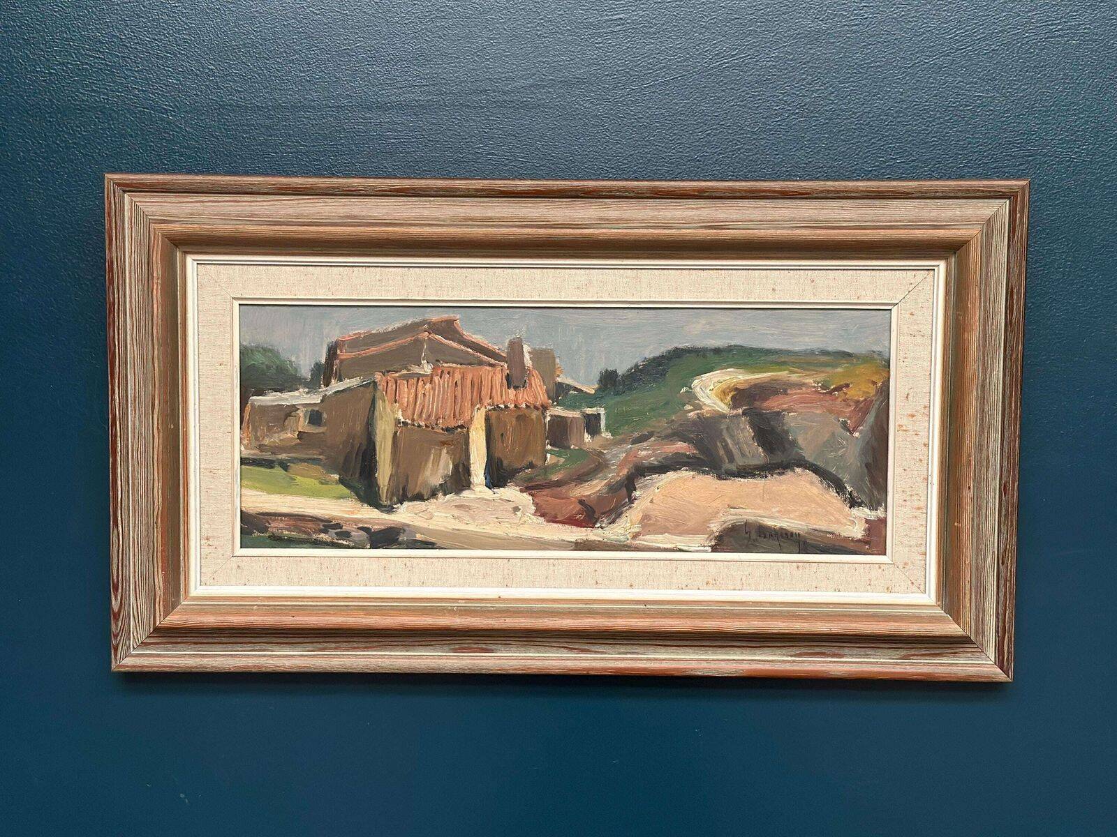 Original Swedish Oil On Canvas – Gideon Isaksson – “Portuguese River” – Vintage & Signed