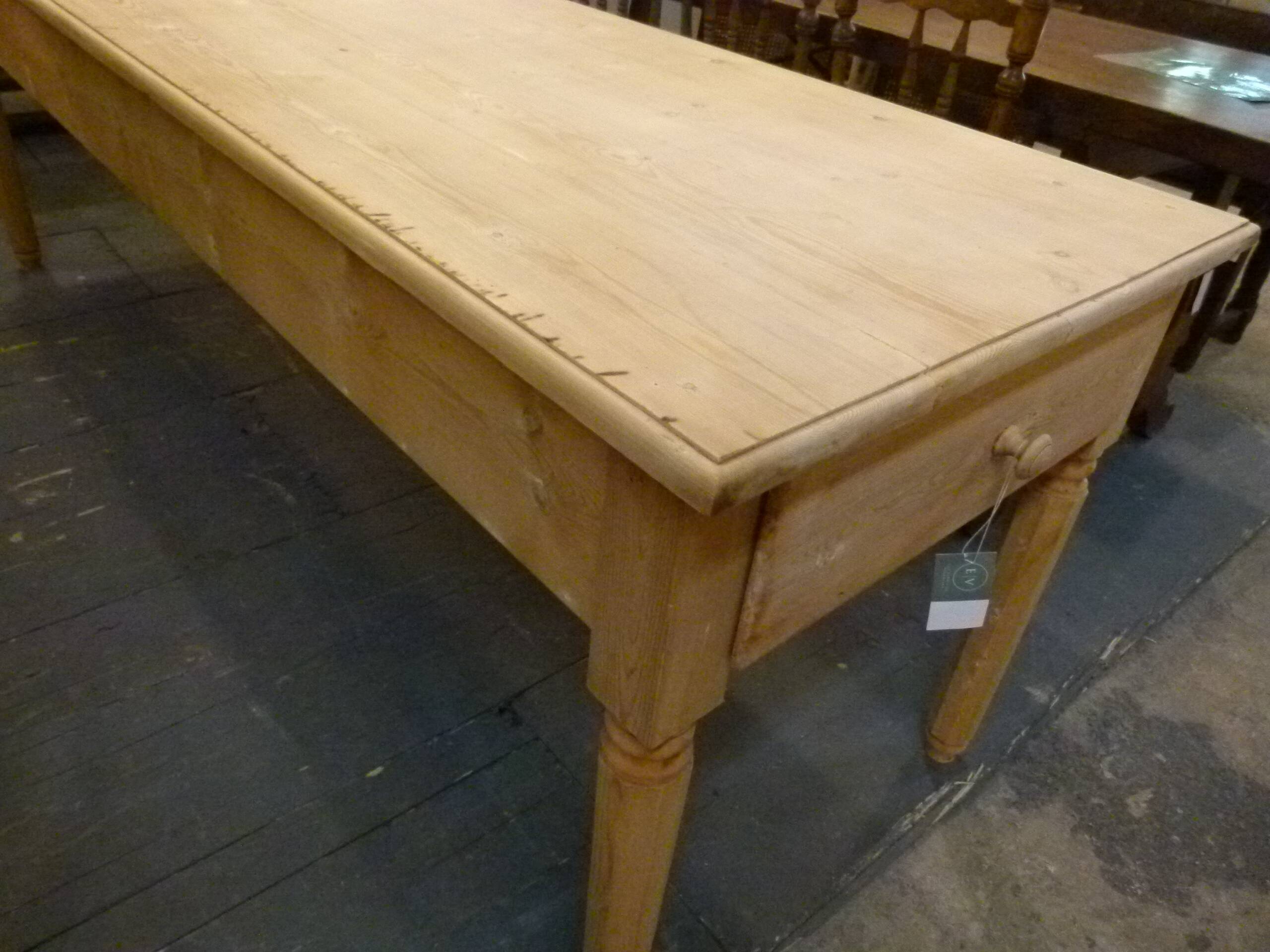 20th century pine farmhouse table