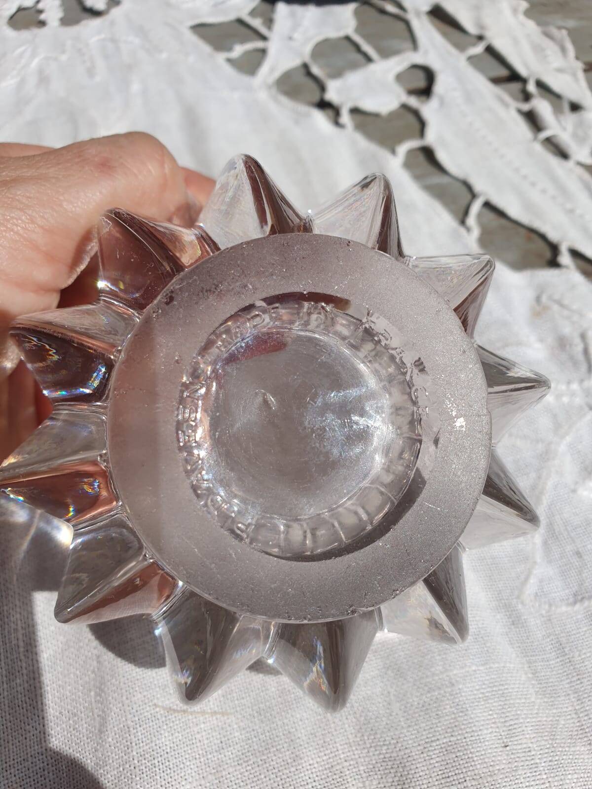 crystal ashtray P. D'Avsen