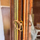 1900 mahogany display cabinet