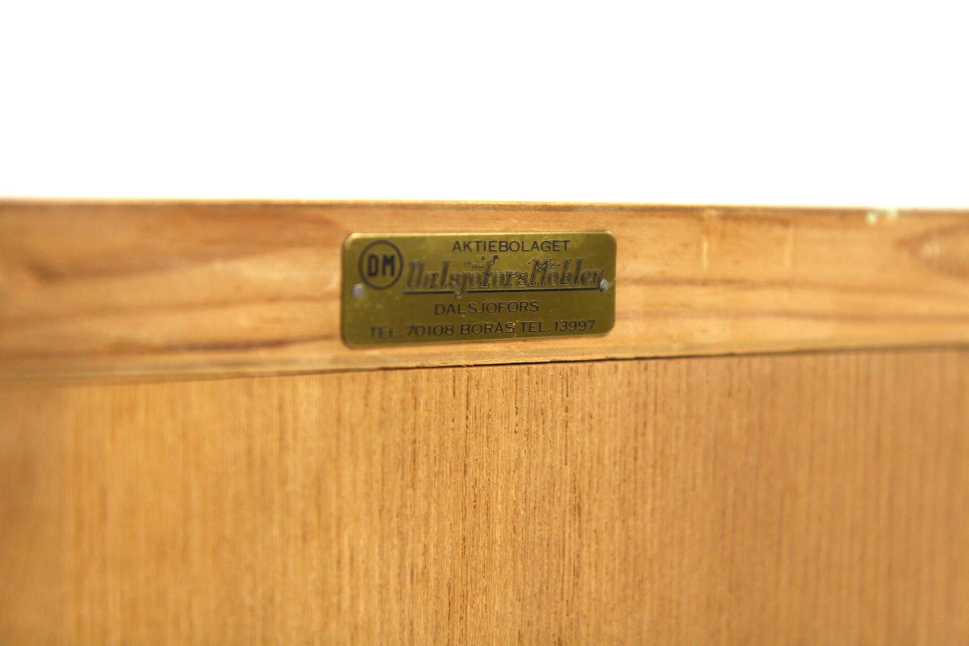 Secrétaire scandinave en orme, Swedish modern, Suède, 1940