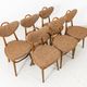 Dining Chairs, No 124 By H & J Kurmanowicz, Poland, 1950’S, Set of 6