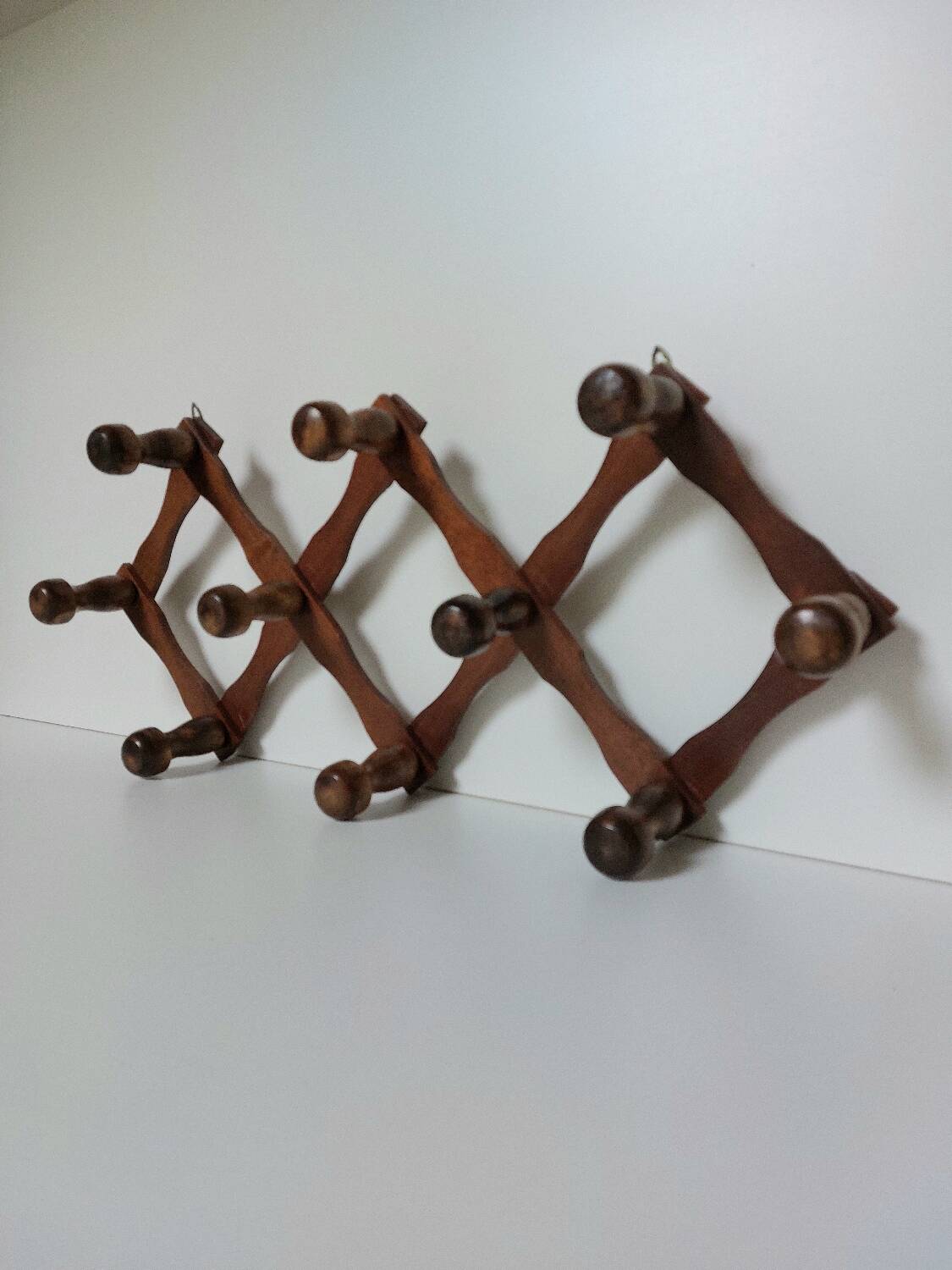 Porte manteau accordéon bois
