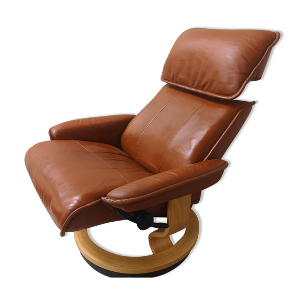 Scandinavian Leather Lounge Chair By, Scandinavian Leather Recliner