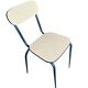Set of 8 vintage Formica and metal chairs, 1960s-70s.