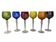 Tableware, set of six XXth century crystal Roemer glasses.