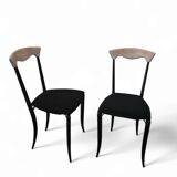 2 x Charme dining chair by Fasem is a slender, yet strong masterpiece 1980s