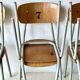Chaises d'école, ensemble de 6