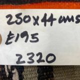 Old Turkish narrow Kilim Runner 250x44 cm shabby chic, vintage kelim