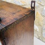 Art Deco Style Oak Wall Cabinet, Circa 1940's