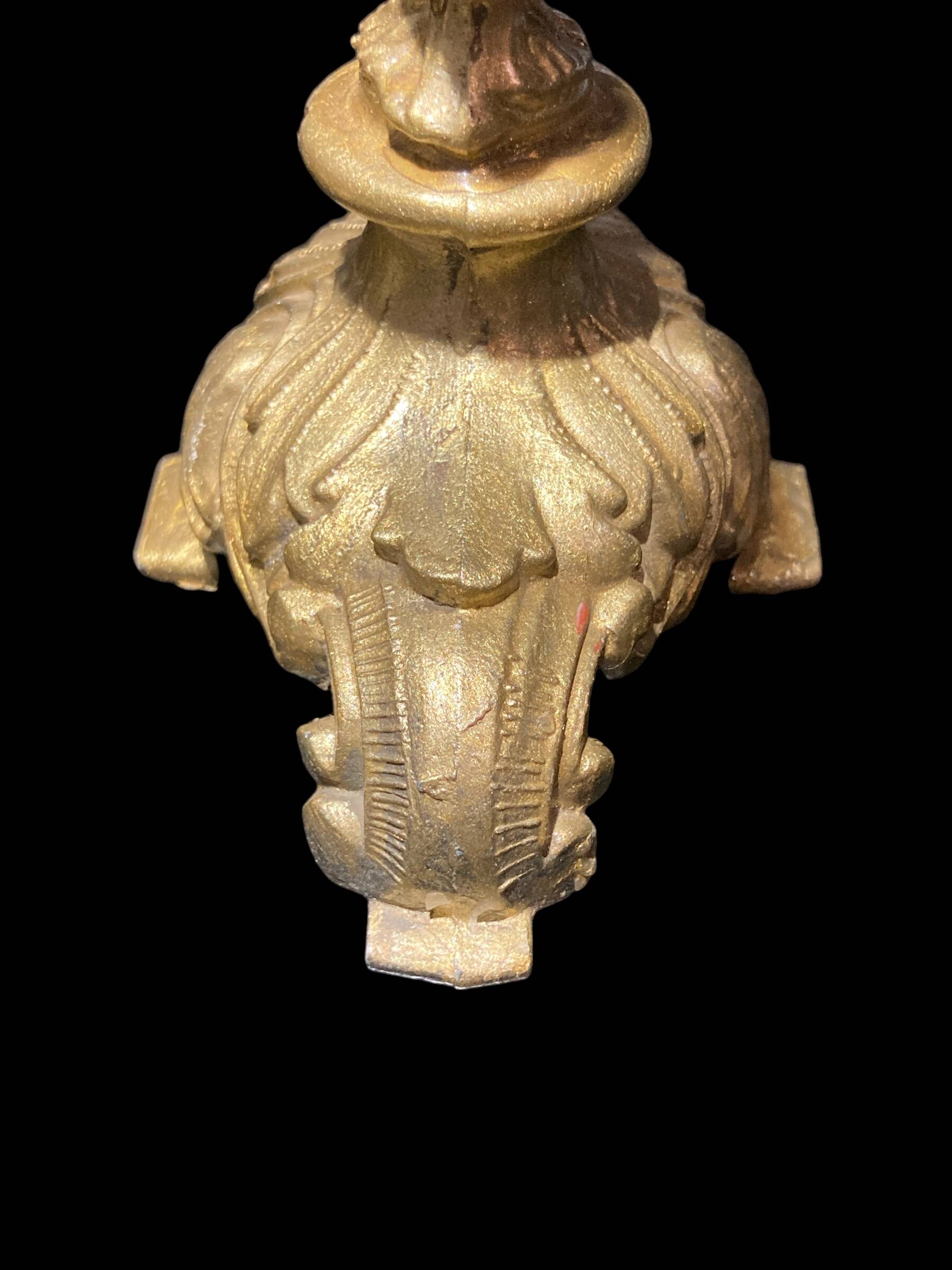 Pair of brass candlesticks