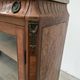 Louis XVI style one-door display case in 20th century wood marquetry