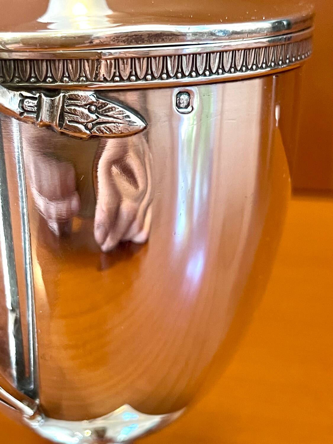 Solid silver bonbonnière, silversmith Émile Puiforcat