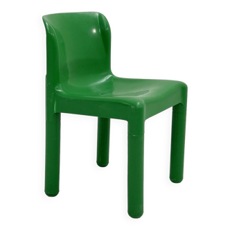 Chaise verte modèle 4875 par Carlo Bartoli pour Kartell, 1970