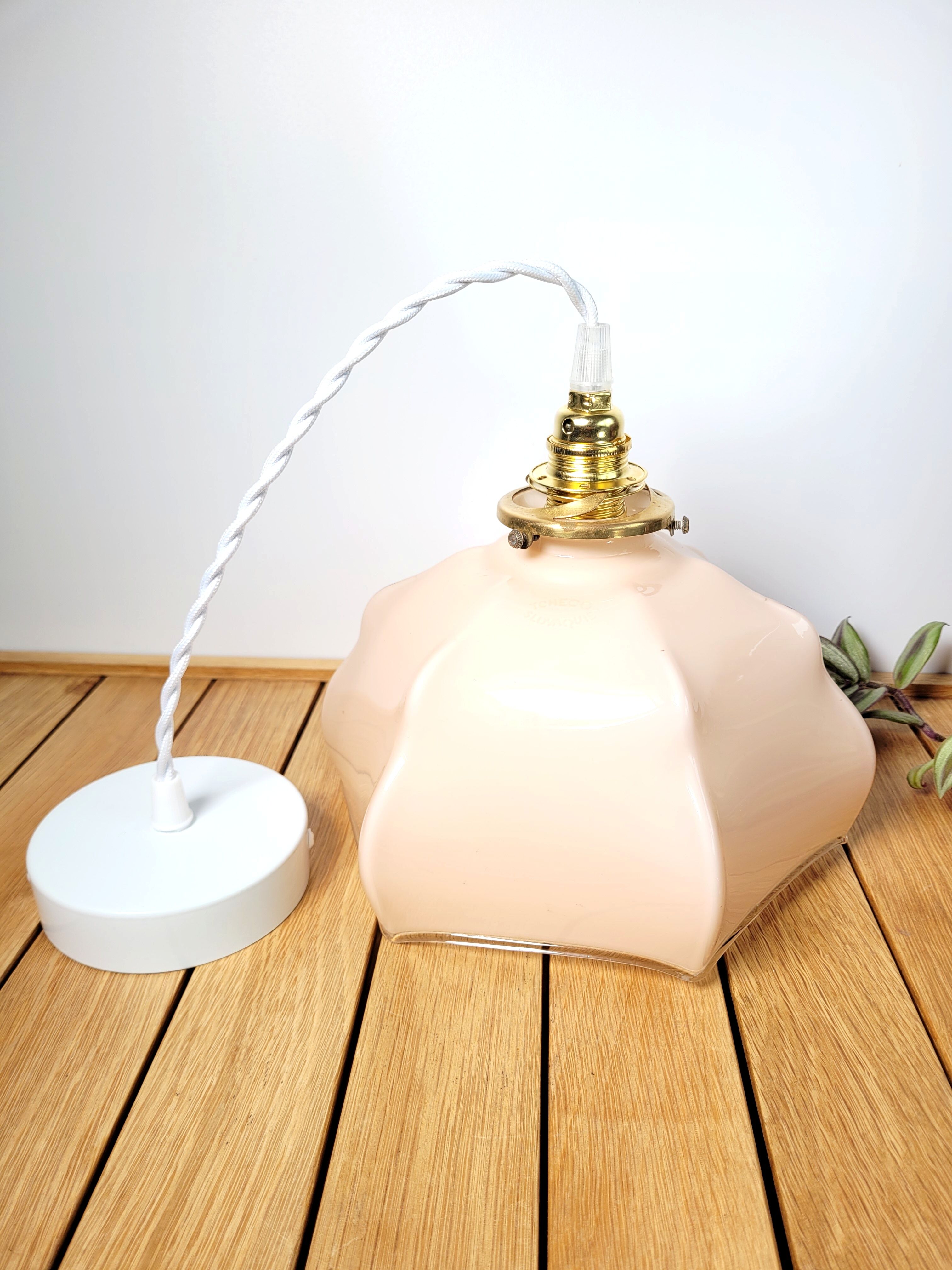 Pink ceiling lamp suspension lamp