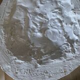Bas relief plaster medallion