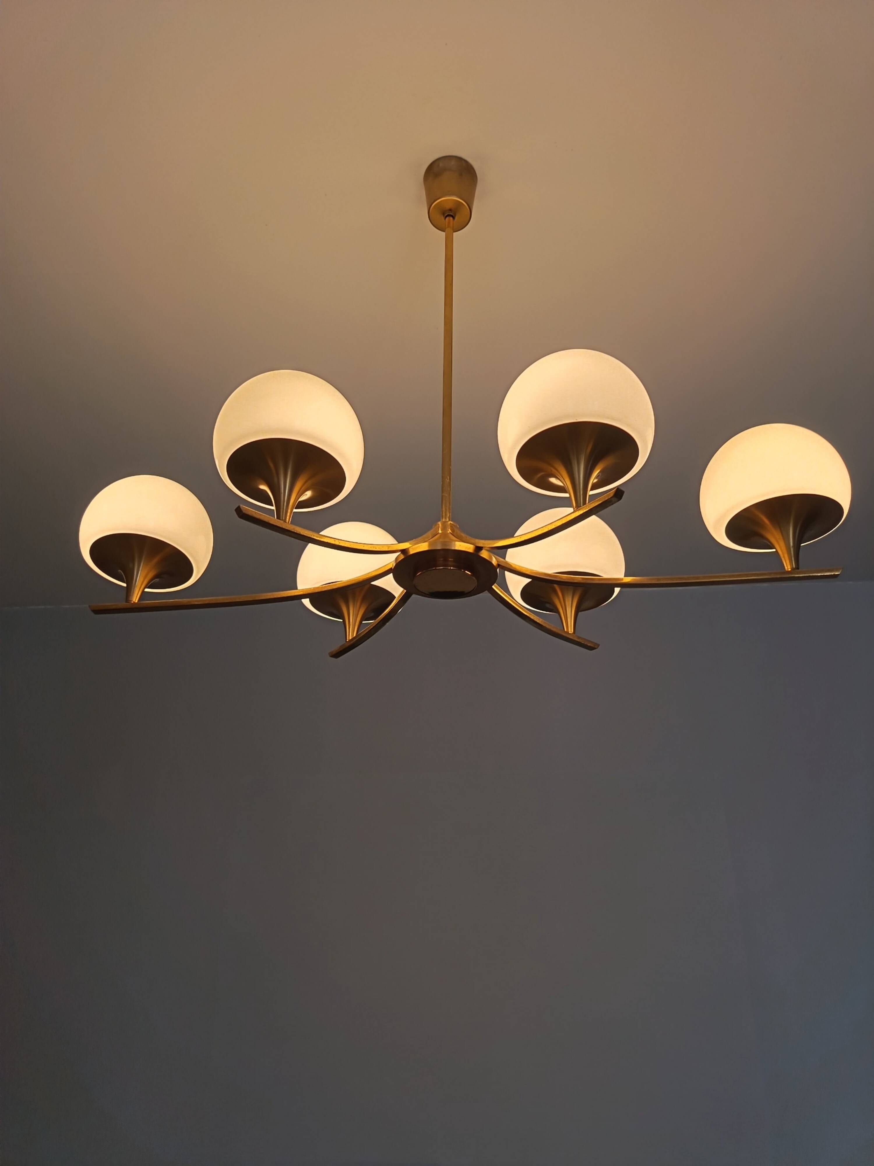 Chandelier par Gaetano Sciolari des années 1970