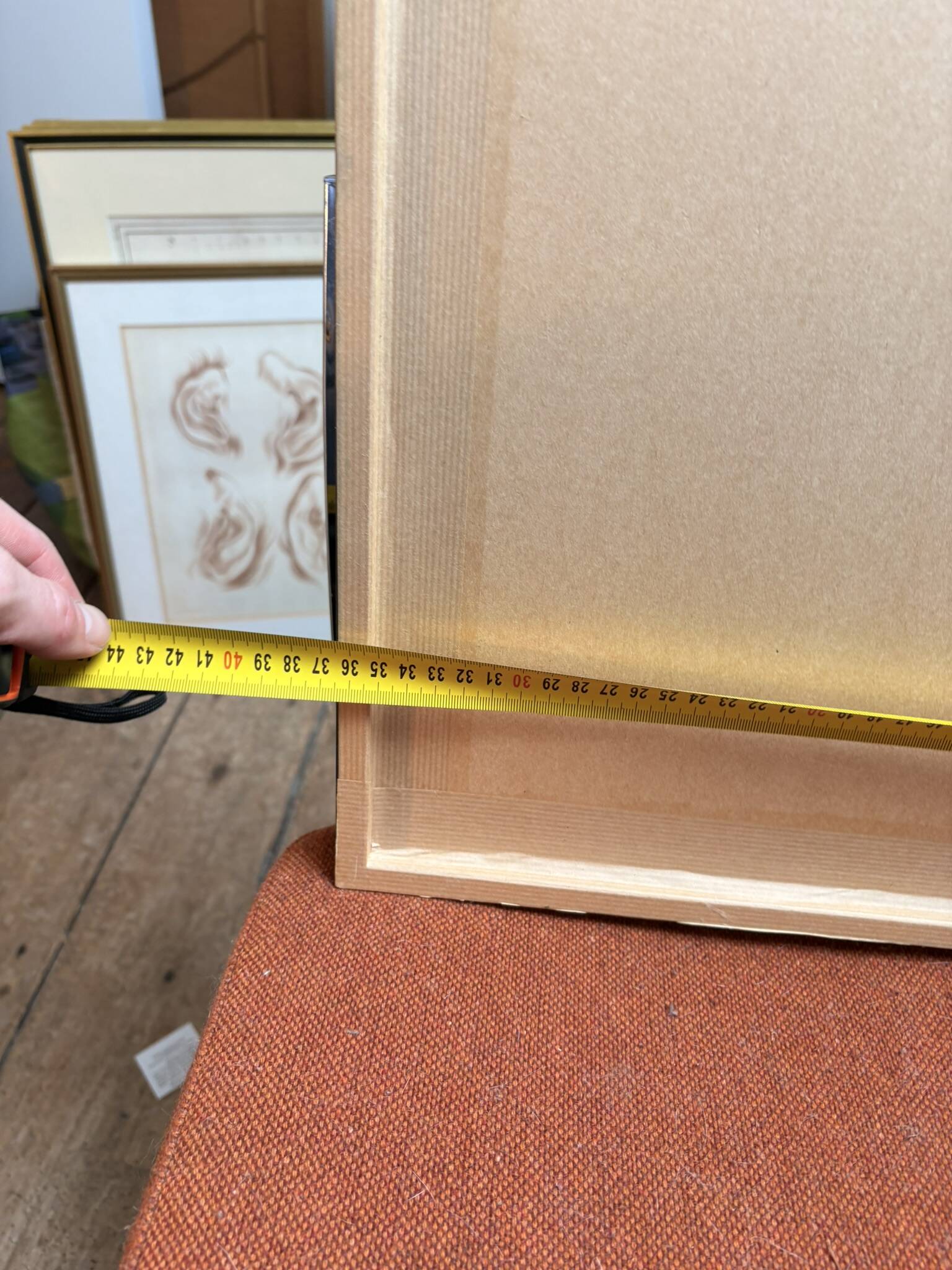 Old Charcoal Drawing Study Sketch Ear Mouth Face 1915 Signed